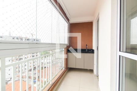 Varanda Gourmet de apartamento à venda com 2 quartos, 47m² em Vila Carmosina, São Paulo