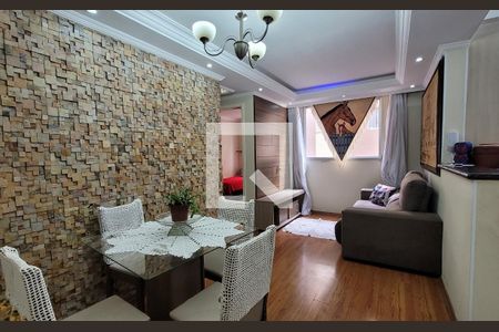 Sala de apartamento para alugar com 2 quartos, 47m² em Parque Sao Vicente, Santo André