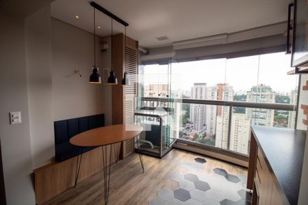 Sala de Jantar de kitnet/studio para alugar com 1 quarto, 31m² em Jardim das Acacias, São Paulo