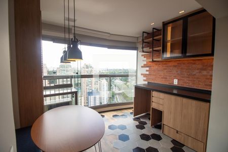 Sala de Jantar de kitnet/studio para alugar com 1 quarto, 31m² em Jardim das Acacias, São Paulo