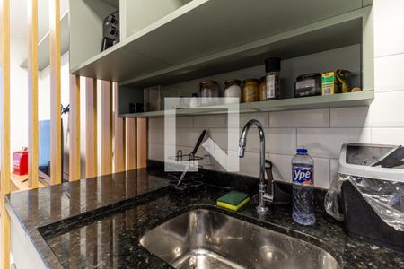 Cozinha de kitnet/studio à venda com 1 quarto, 28m² em República, São Paulo