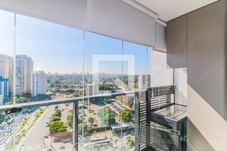 Varanda de kitnet/studio para alugar com 1 quarto, 25m² em Jardim das Acacias, São Paulo