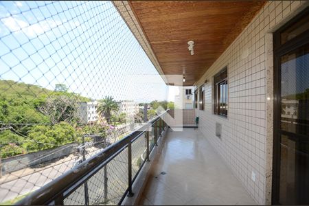 Varanda da Sala de apartamento para alugar com 4 quartos, 120m² em Campo dos Afonsos, Rio de Janeiro