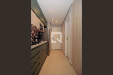 Cozinha de kitnet/studio para alugar com 1 quarto, 25m² em Pinheiros, São Paulo