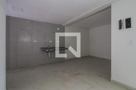 Sala - Cozinha de apartamento para alugar com 1 quarto, 42m² em Jardim Itapark Velho, Mauá