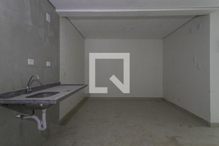 Sala - Cozinha de apartamento para alugar com 1 quarto, 42m² em Jardim Itapark Velho, Mauá