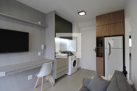 Sala/Cozinha de kitnet/studio para alugar com 1 quarto, 31m² em Moema, São Paulo