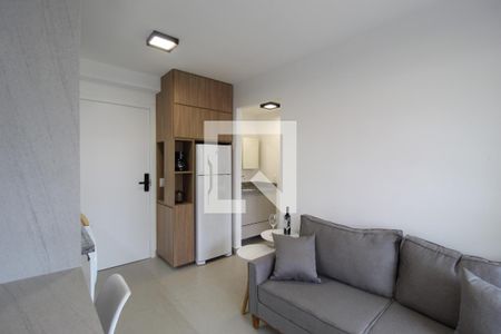 Sala/Cozinha de kitnet/studio para alugar com 1 quarto, 31m² em Moema, São Paulo