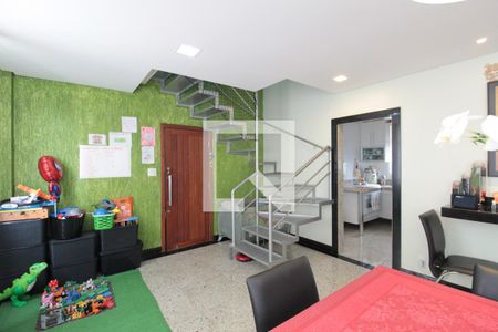 Sala de Estar de apartamento à venda com 4 quartos, 182m² em Castelo, Belo Horizonte