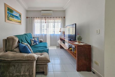 Sala de apartamento para alugar com 1 quarto, 63m² em Balneario Cidade Atlantica, Guarujá