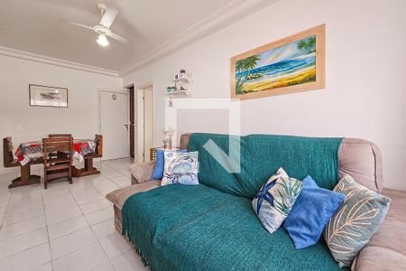 Sala de apartamento para alugar com 1 quarto, 63m² em Balneario Cidade Atlantica, Guarujá