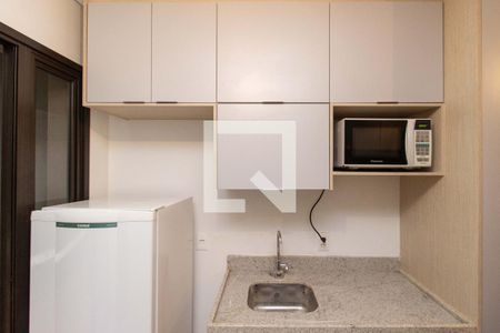 Kitnet/Studio - Detalhe da cozinha de kitnet/studio à venda com 1 quarto, 22m² em Vila Mariana, São Paulo