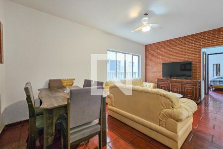 Sala de apartamento para alugar com 3 quartos, 80m² em Balneario Cidade Atlantica, Guarujá