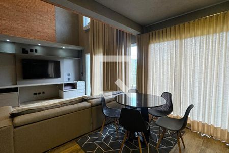 Sala de Jantar de apartamento à venda com 1 quarto, 80m² em Centro Empresarial Tamboré, Santana de Parnaíba