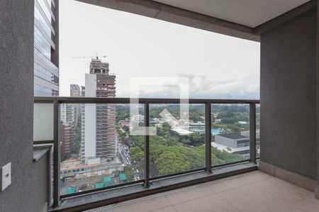 Varanda de apartamento à venda com 1 quarto, 45m² em Indianópolis, São Paulo