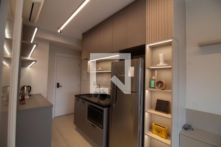 Cozinha de kitnet/studio para alugar com 1 quarto, 25m² em Jardim das Acacias, São Paulo