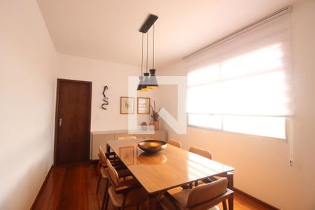 Sala de jantar  de apartamento à venda com 4 quartos, 145m² em Anchieta, Belo Horizonte