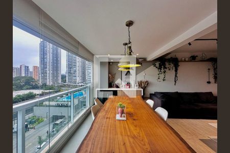 Sacada Sala de apartamento à venda com 2 quartos, 92m² em Jardim Dom Bosco, São Paulo