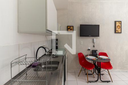 Cozinha de kitnet/studio à venda com 1 quarto, 32m² em Campos Elíseos, São Paulo