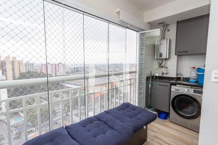 Varanda da sala de apartamento à venda com 2 quartos, 56m² em Centro, Diadema