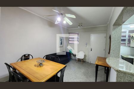 Sala de apartamento para alugar com 1 quarto, 50m² em José Menino, Santos