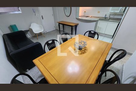 Detalhe Sala de apartamento para alugar com 1 quarto, 50m² em José Menino, Santos