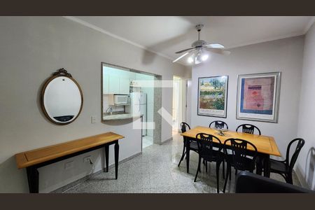 Sala de apartamento para alugar com 1 quarto, 50m² em José Menino, Santos