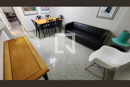 Sala de apartamento para alugar com 1 quarto, 50m² em José Menino, Santos