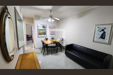 Sala de apartamento para alugar com 1 quarto, 50m² em José Menino, Santos