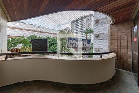 Varanda da Sala de apartamento à venda com 4 quartos, 175m² em Santo Agostinho, Belo Horizonte