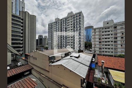 Vista da Sala de apartamento à venda com 1 quarto, 69m² em Cidade Monções, São Paulo