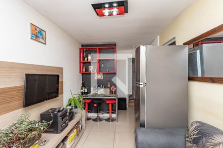 Sala  de apartamento à venda com 2 quartos, 48m² em Campanário, Diadema