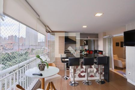 Varanda gourmet de apartamento à venda com 3 quartos, 124m² em Vila Formosa, São Paulo