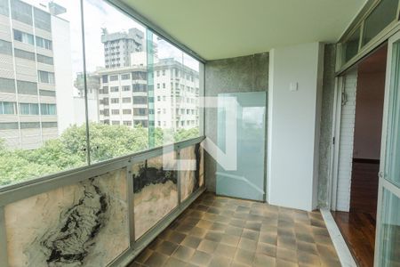 Varanda da Sala 2 de apartamento para alugar com 4 quartos, 300m² em Lourdes, Belo Horizonte