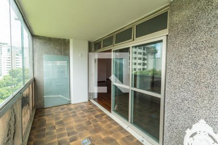 Varanda da Sala 2 de apartamento para alugar com 4 quartos, 300m² em Lourdes, Belo Horizonte