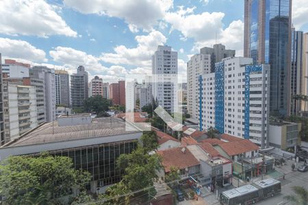 Sala - Vista de apartamento para alugar com 1 quarto, 50m² em Itaim Bibi, São Paulo