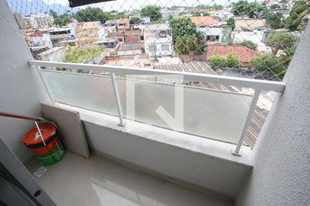 Varanda da Sala de apartamento à venda com 2 quartos, 46m² em Taquara, Rio de Janeiro