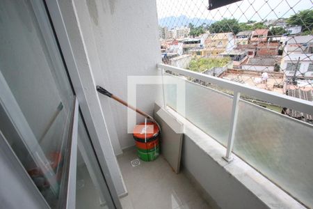 Varanda da Sala de apartamento à venda com 2 quartos, 46m² em Taquara, Rio de Janeiro