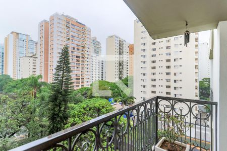 Varanda da Sala de apartamento para alugar com 3 quartos, 197m² em Campo Belo, São Paulo