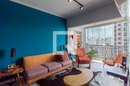 Sala de apartamento à venda com 3 quartos, 84m² em Vila Romana, São Paulo