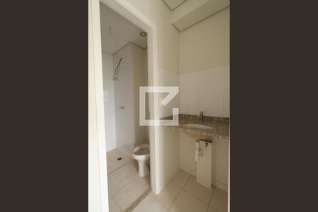 Banheiro de kitnet/studio para alugar com 1 quarto, 22m² em Iguatemi, Ribeirão Preto