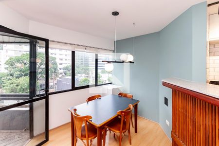 Sala/ Cozinha de apartamento para alugar com 1 quarto, 60m² em Cidade Monções, São Paulo