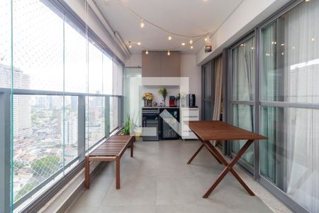 Sala - Varanda de apartamento à venda com 3 quartos, 100m² em Jardim das Acacias, São Paulo