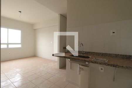 Cozinha de kitnet/studio para alugar com 1 quarto, 22m² em Iguatemi, Ribeirão Preto