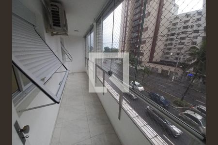 Varanda da Sala de apartamento para alugar com 3 quartos, 105m² em Itararé, São Vicente