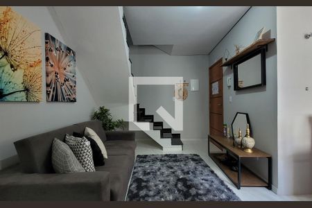 Sala de apartamento à venda com 2 quartos, 84m² em Vila Guarani, Santo André