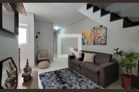 Sala de apartamento à venda com 2 quartos, 84m² em Vila Guarani, Santo André