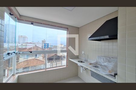 Varanda gourmet de apartamento para alugar com 2 quartos, 64m² em Aviação, Praia Grande