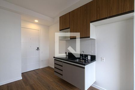 Sala - Cozinha Integrada de kitnet/studio para alugar com 1 quarto, 32m² em Vila Gumercindo, São Paulo