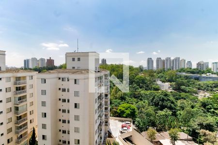 Vista da Varanda de apartamento à venda com 1 quarto, 60m² em Panamby, São Paulo